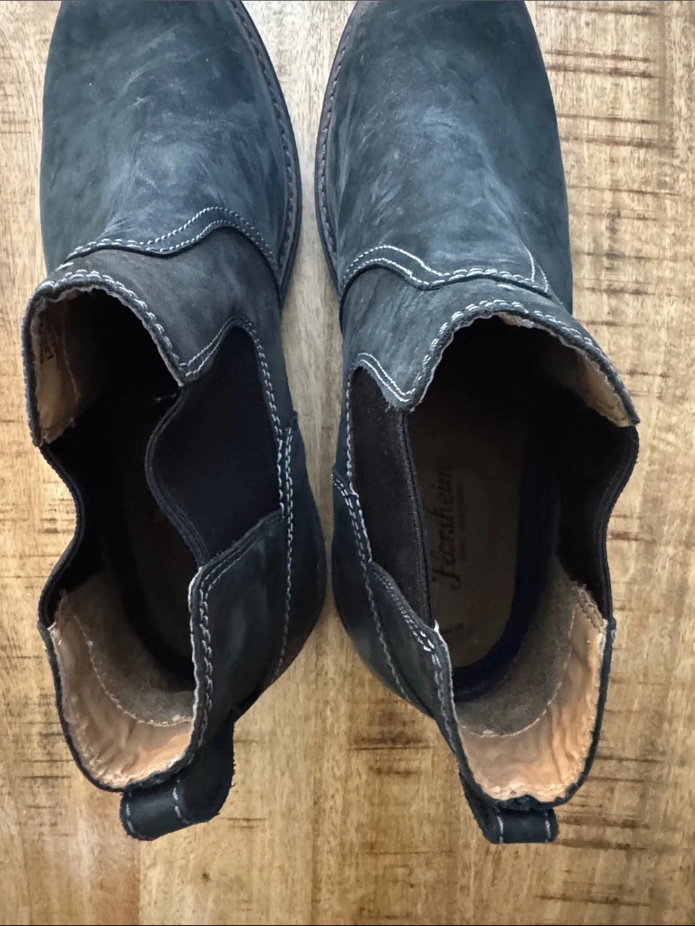 Florsheim 11970 010 Men's Black Nubuck leather Slip-On Chelsea Boots size 11 M